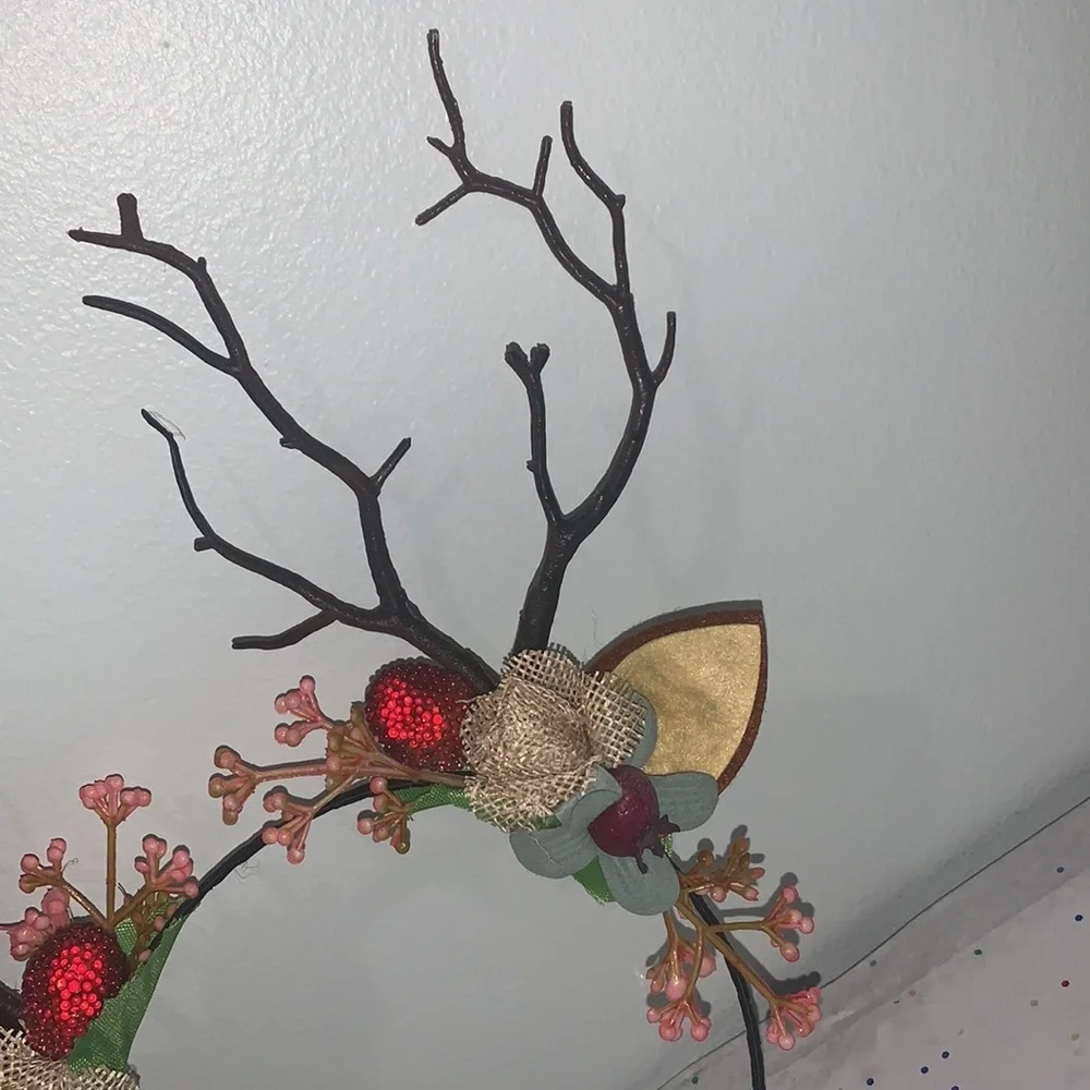 Women Girls Christmas Fairy Tale Flower Headband.